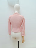 1940s Pink fleck fitted day jacket - Extra small