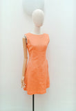 1960s Waffle party dress with pockets - Small