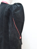 1980s Imperial Leather suede Regency sleeve jacket - Small Medium