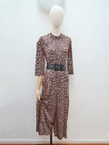 1960s Leopard print Vanity Fair jumpsuit - Medium Large