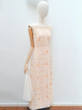 1960s Glitter starburst low back gown - Small Medium