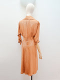 1940s Spotty silk Lucien Migno day dress - Small