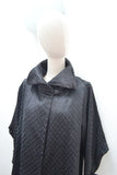 1930s Embroidered silk origami collar evening jacket - Small Medium