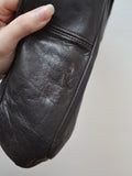 1940s Leather & bakelite handbag