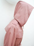 1970s Damson raincoat with removable lining - Small Medium