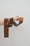 1930s Brown two tone suede belt - Large, or Small Hip