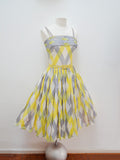 reserved 1950s Atrima couture diffusion cotton sun dress - Extra Small