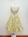 reserved 1950s Atrima couture diffusion cotton sun dress - Extra Small