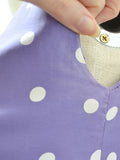 1950s Tulip skirt polka dot summer dress - Extra small
