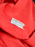 1960s Red Jaeger cardigan with pockets - Medium Large