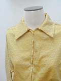 RESERVED 1950s Gold lurex batwing Nelly de Grab jacket - Small