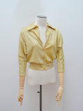 RESERVED 1950s Gold lurex batwing Nelly de Grab jacket - Small