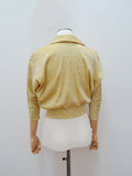 RESERVED 1950s Gold lurex batwing Nelly de Grab jacket - Small