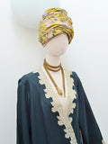 1930s Lane Bryant silk & lace full length robe - Plus size / Maternity