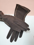 1930s 40s Chain sequin suede gloves