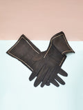 1930s 40s Chain sequin suede gloves