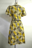 1970s Cotton Richard Shops printed dress - Extra small Small