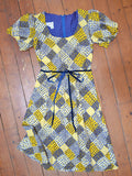 1970s Cotton Richard Shops printed dress - Extra small Small