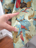 1950s Novelty matador print cotton skirt - Extra small